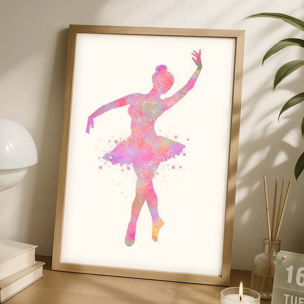 Pink Ballerina Wall Decor for Girls&