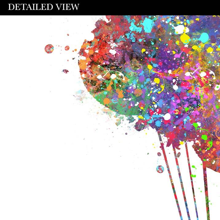 Beagle and Balloons Watercolour Print - Genefy Art