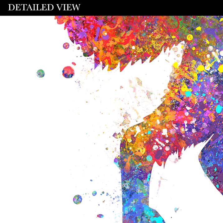 English Springer Spaniel and Shiba Inu Watercolour Print