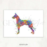 Great Dane Watercolour Print - Genefy Art