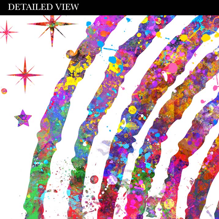 Happiness Quote Watercolour Print