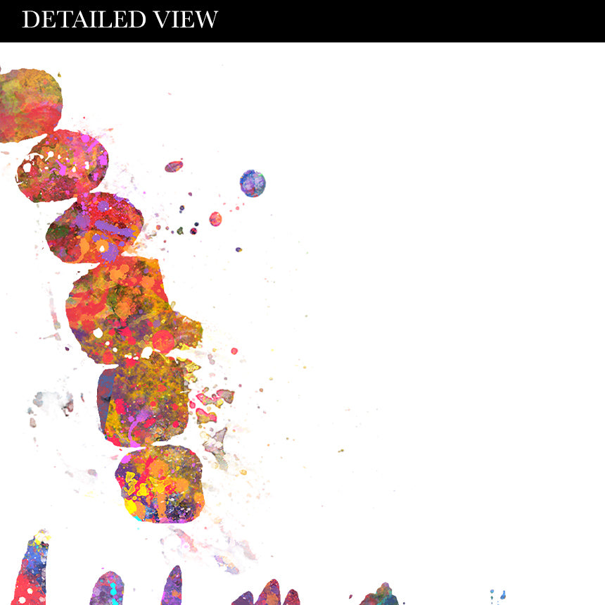 Teeth Chart Watercolour Print - Genefy Art