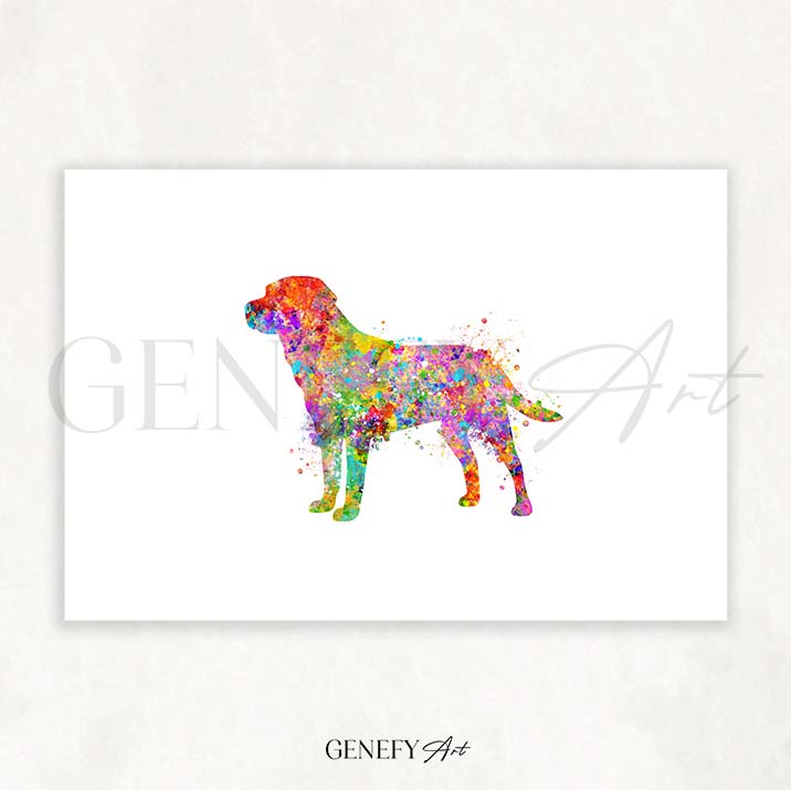 Labrador Watercolour Print - Genefy Art