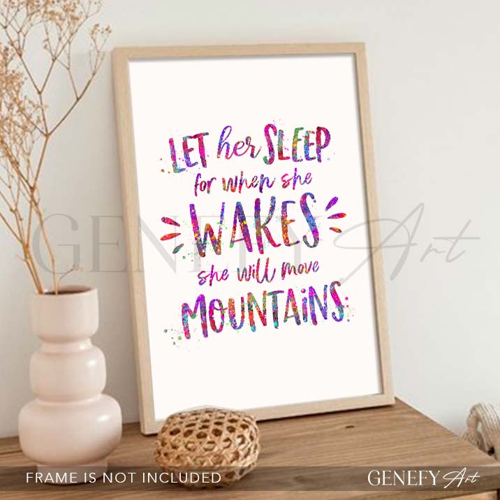 Motivational Quote Watercolour Print