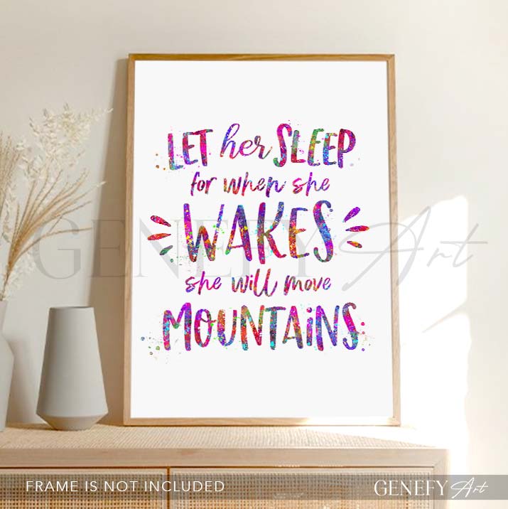 Motivational Quote Watercolour Print
