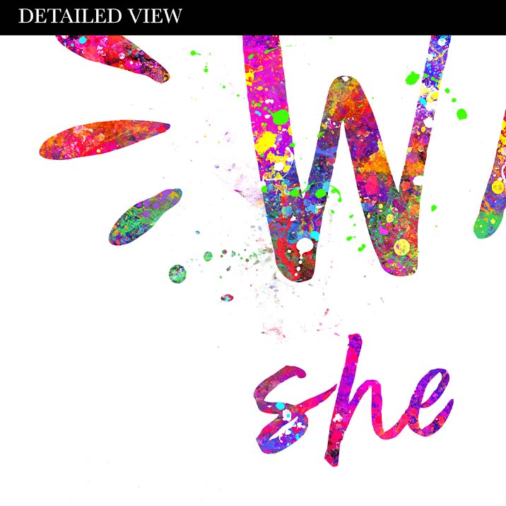 Motivational Quote Watercolour Print