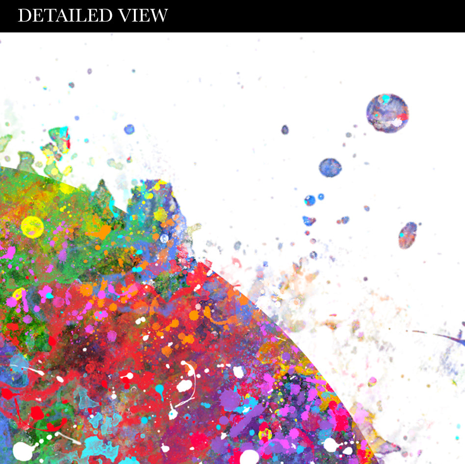 Dinosaur Triceratops and Boy Watercolour Print