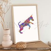 Miniature Pinscher Watercolour Print - Genefy Art