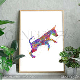 Miniature Pinscher Watercolour Print - Genefy Art