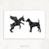 Black and White Miniature Pinscher Art - Genefy Art