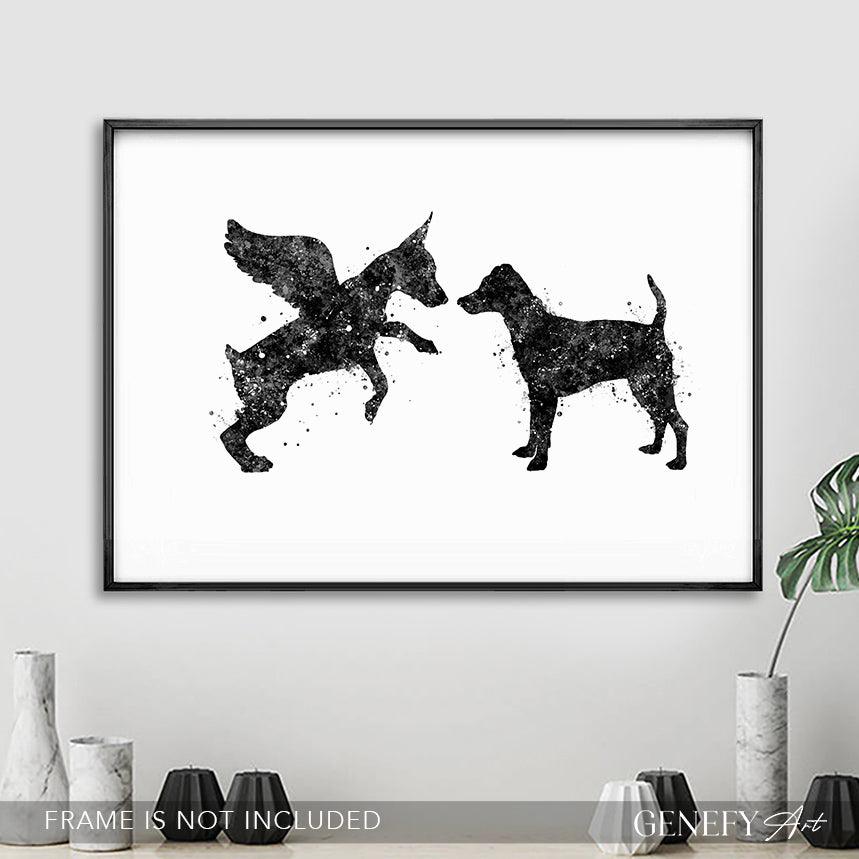Black and White Miniature Pinscher Art - Genefy Art