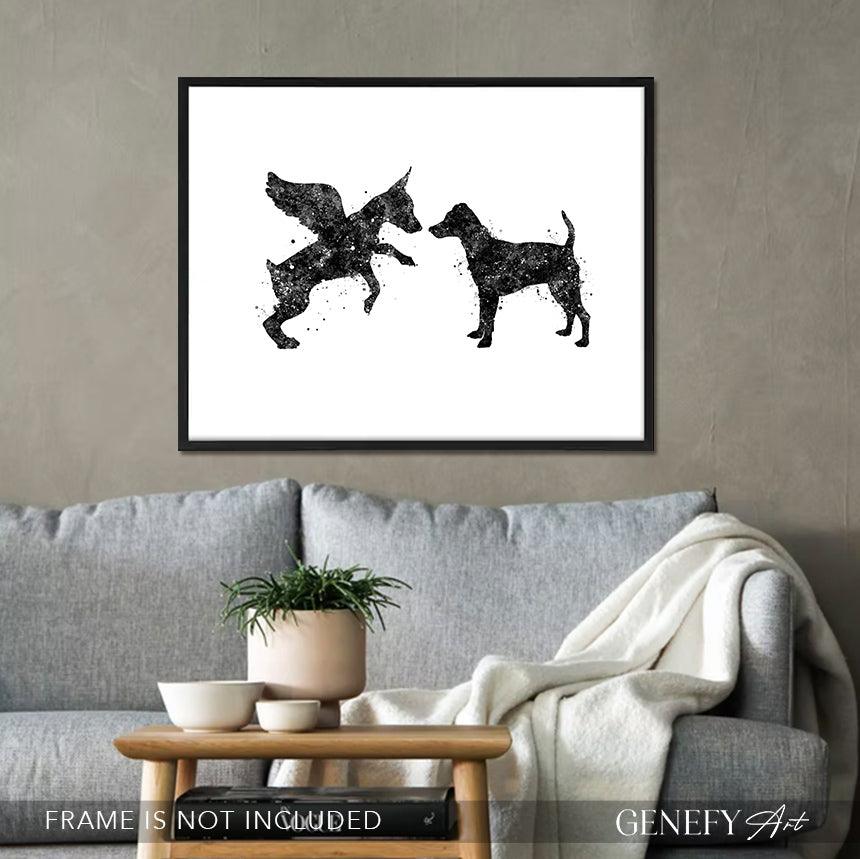 Black and White Miniature Pinscher Art - Genefy Art