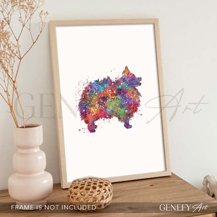 Pomenarian Watercolour Print - Genefy Art