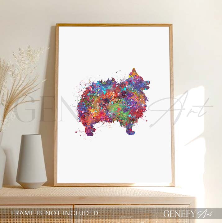 Pomenarian Watercolour Print - Genefy Art