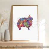 Pomenarian Watercolour Print - Genefy Art