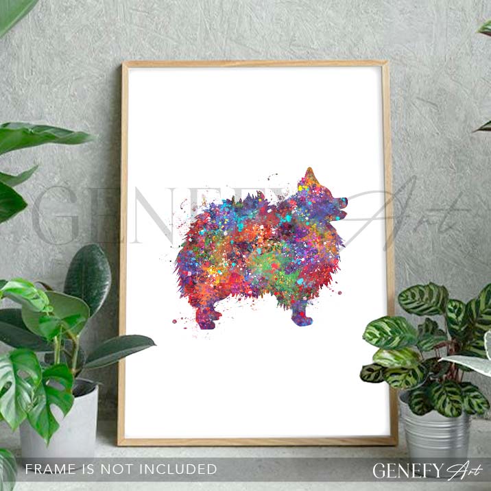 Pomenarian Watercolour Print - Genefy Art