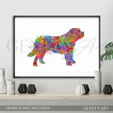 St Bernard Watercolour Print - Genefy Art