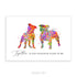 Staffordshire Bull Terrier Love Quote Watercolour Print - Genefy Art