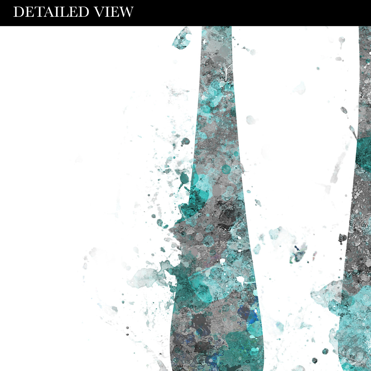 Teal and Grey Kitchen Wall Art - Set of 3