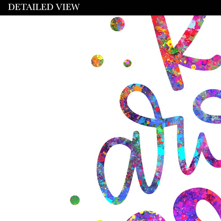 Throw Kindness Around Like Confetti Quote Watercolour Print