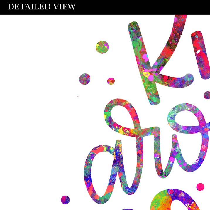 Throw Kindness Around Like Confetti Quote Watercolour Print