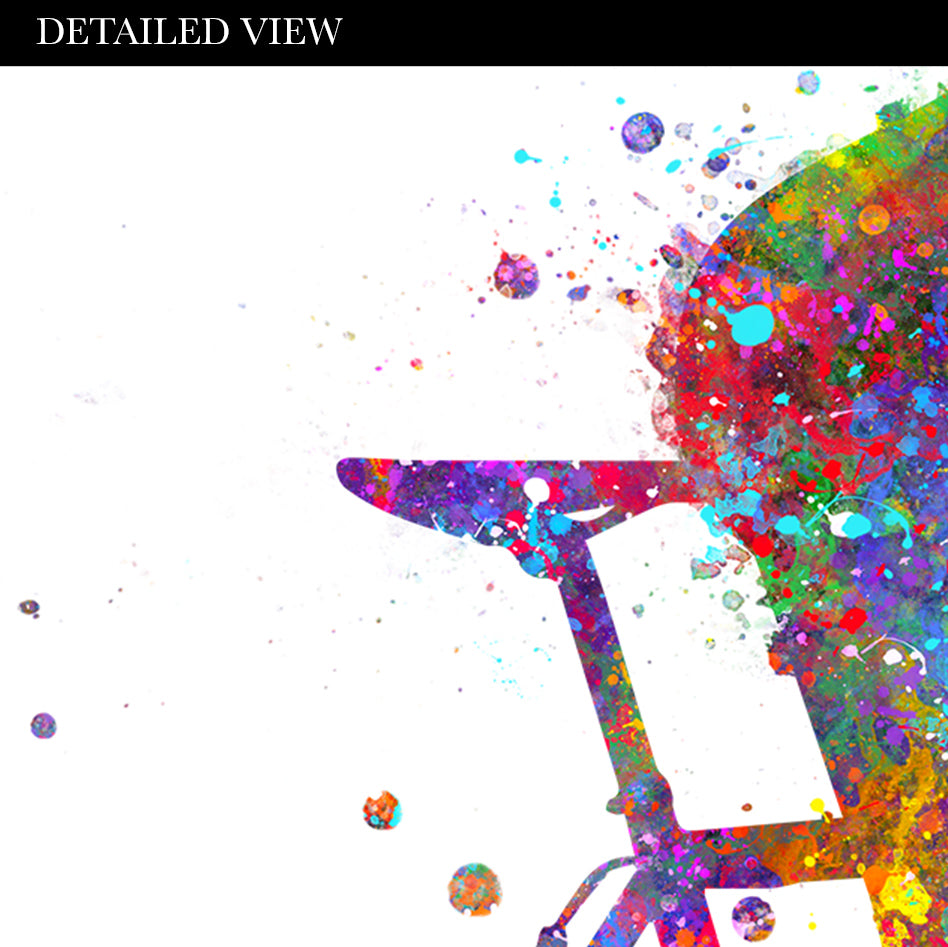 Triathlon Watercolour Art Print