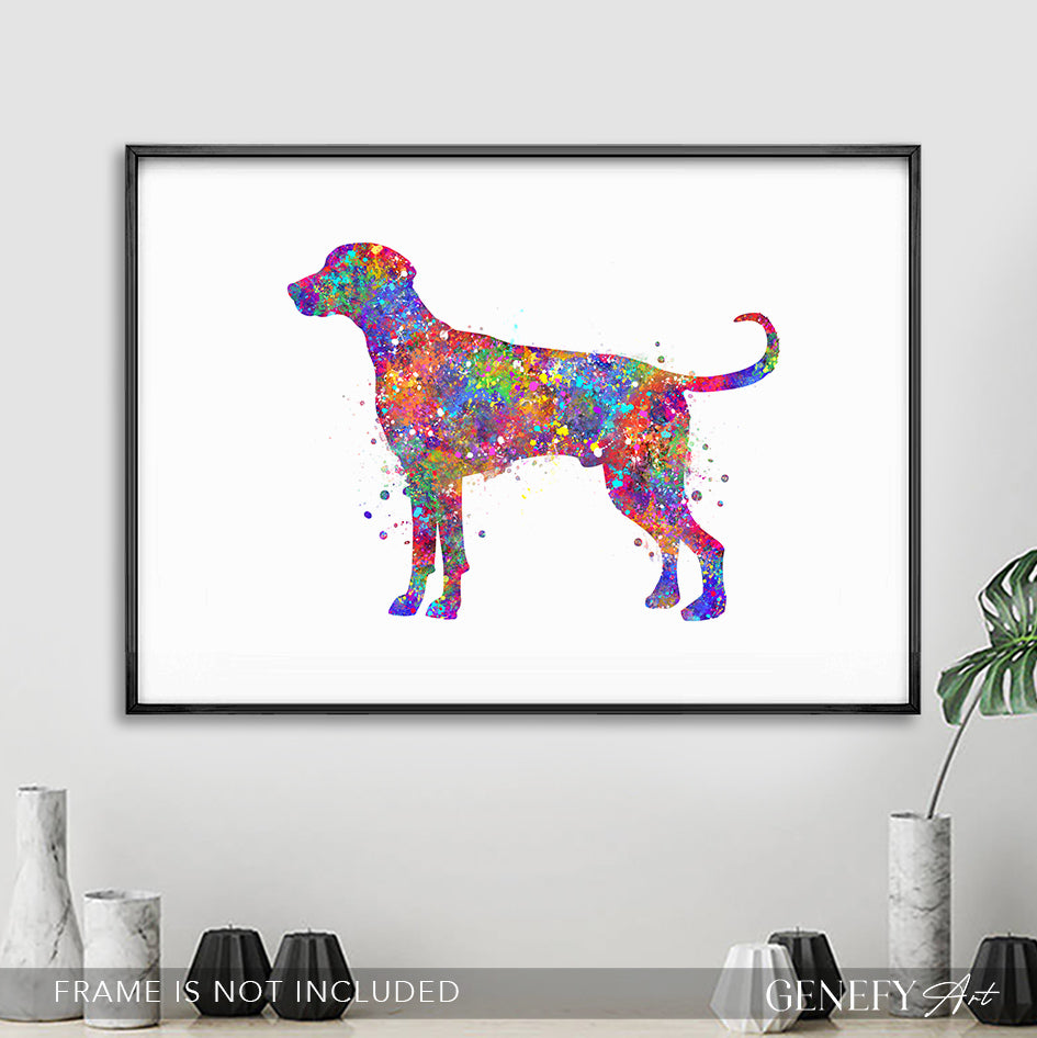 Weimaraner Watercolour Print