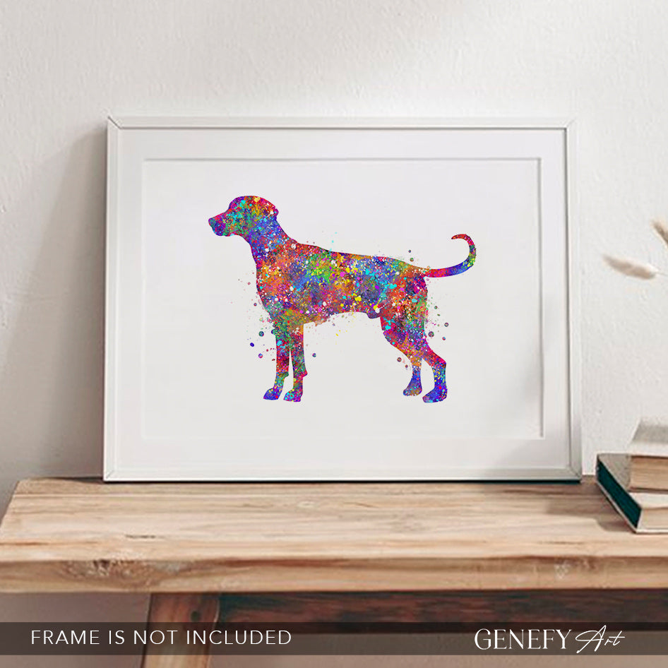 Weimaraner Watercolour Print