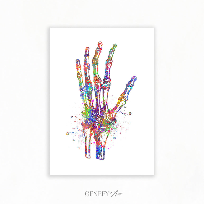 Wrist Joint Watercolour Print