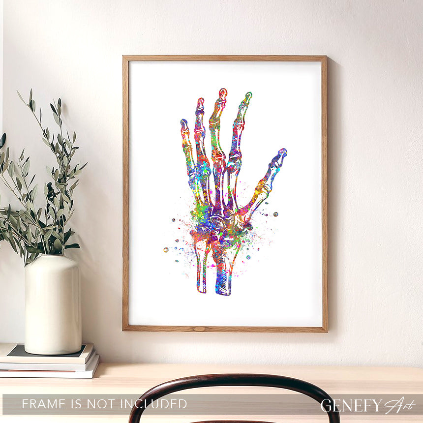 Wrist Joint Watercolour Print