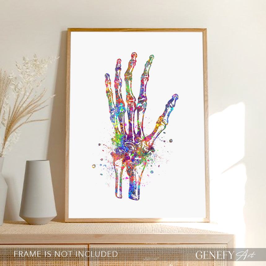 Wrist Joint Watercolour Print