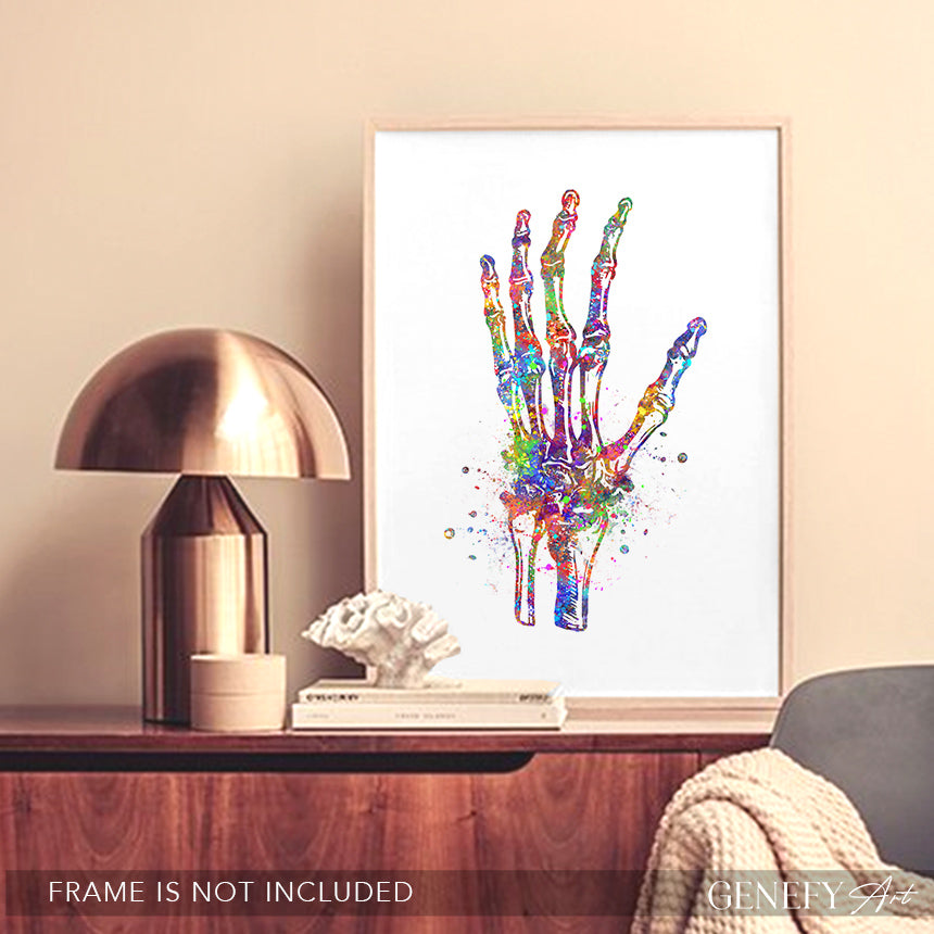 Wrist Joint Watercolour Print