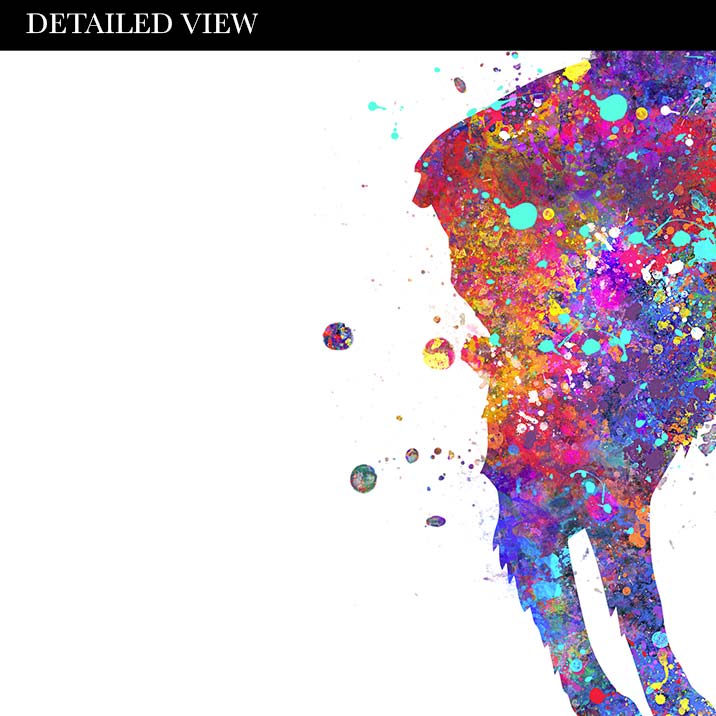 Llama and Alpaca Couple Watercolour Print