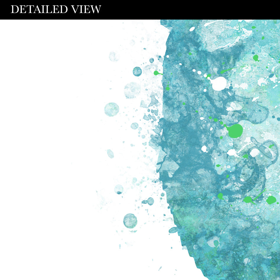 American Cocker Spaniel Teal Watercolour Print