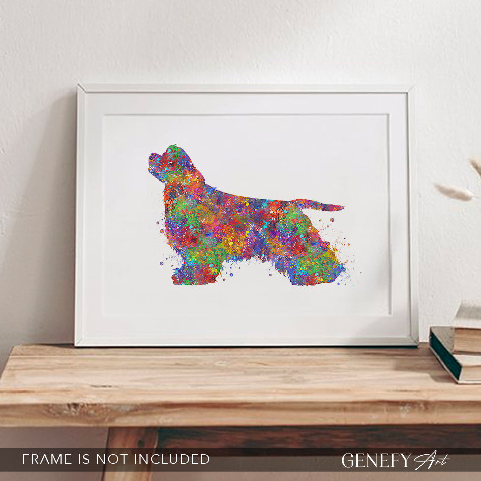 American Cocker Spaniel Watercolour Print