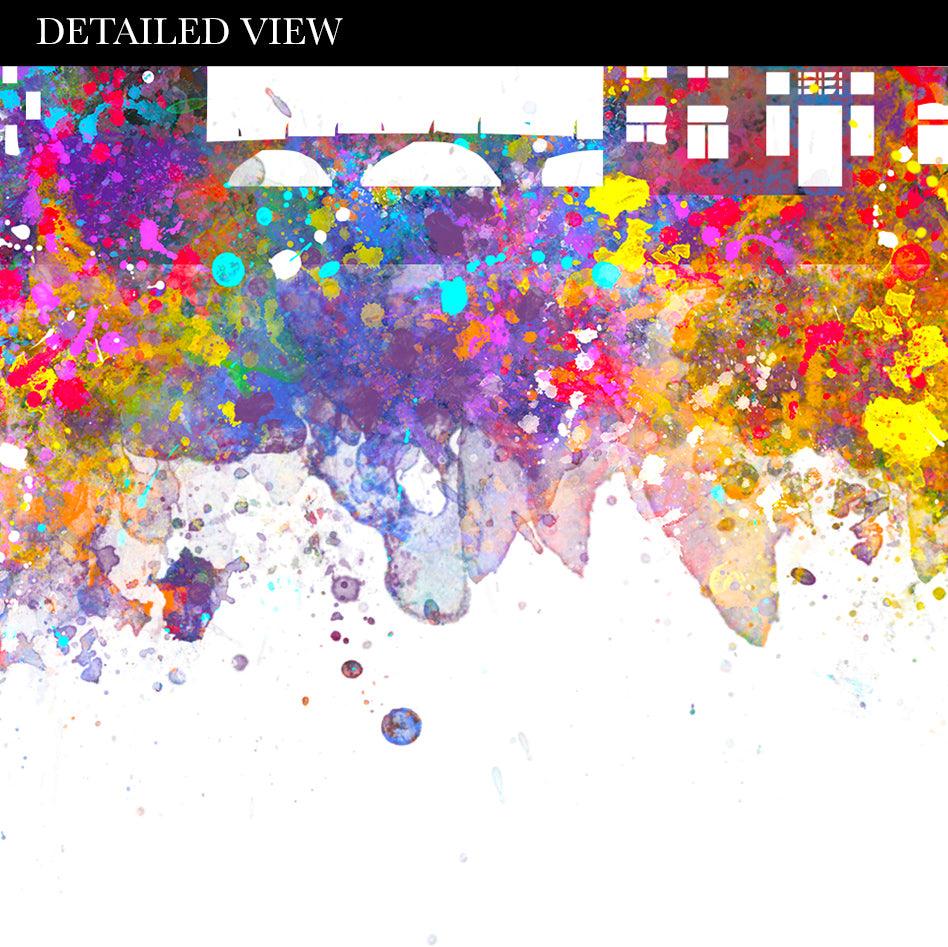 Amsterdam Skyline Watercolour Art Print - Genefy Art