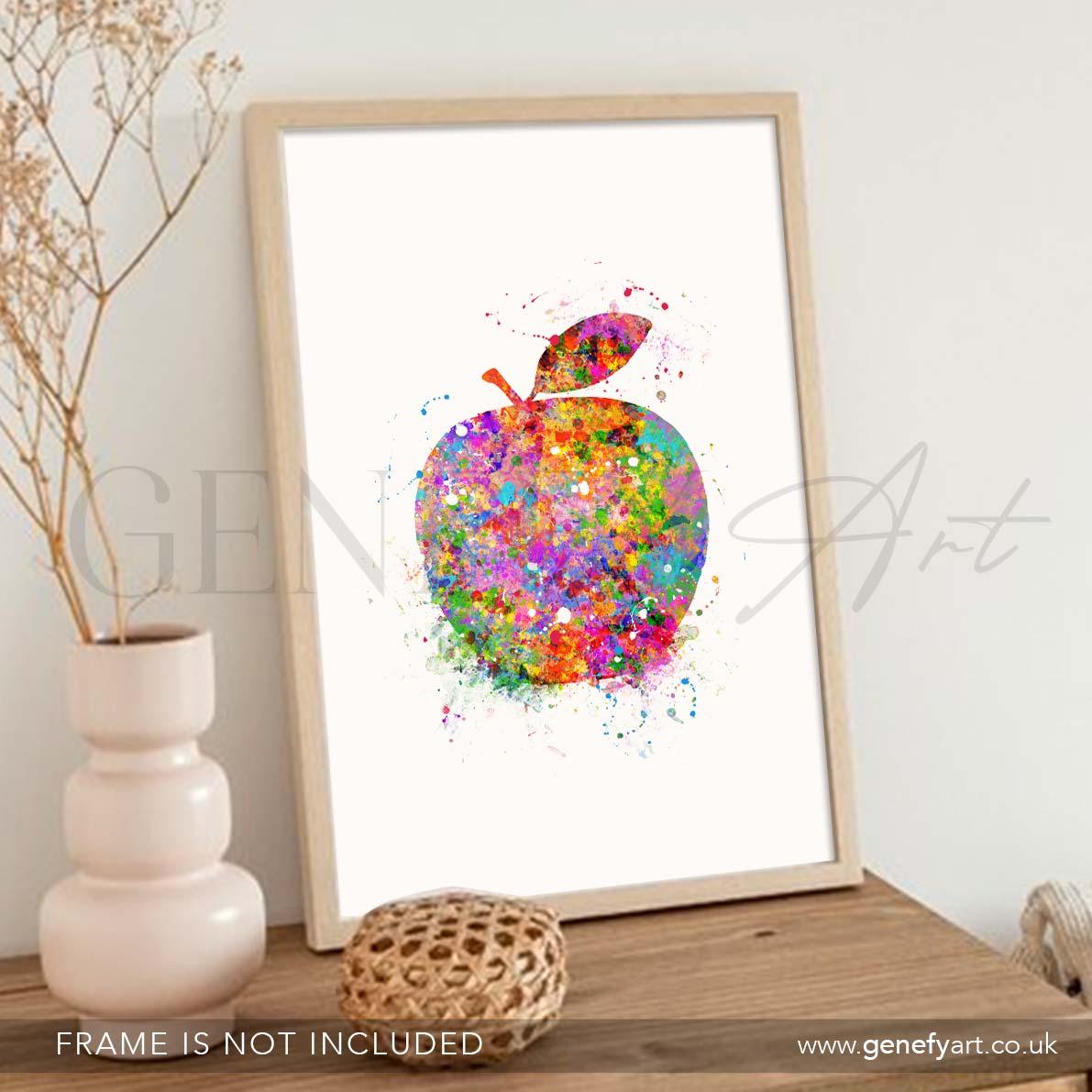 Apple Watercolour Print - Genefy Art