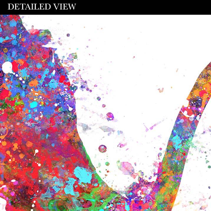 Baby Dinosaur T-Rex and Butterflies Watercolour Print - Genefy Art