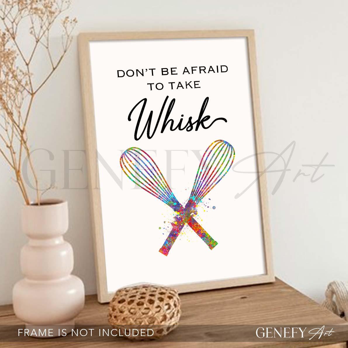 Baking Quote Watercolour Print - Don&