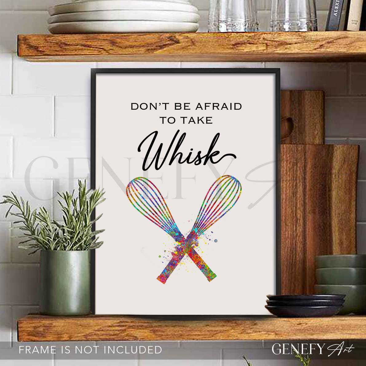 Baking Quote Watercolour Print - Don&