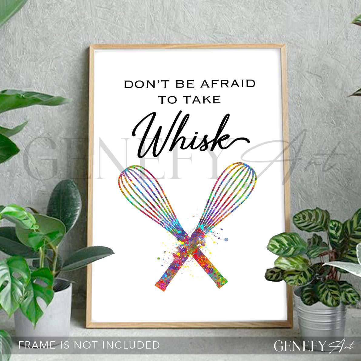 Baking Quote Watercolour Print - Don&