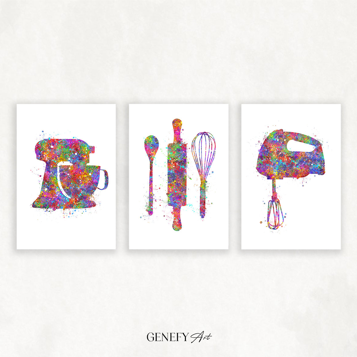 Kitchen Art Set of 3 Prints