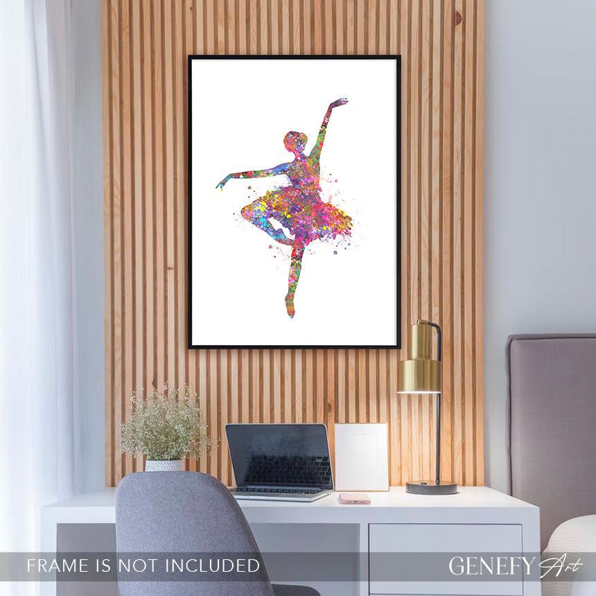 Ballerina Watercolour Print - Genefy Art