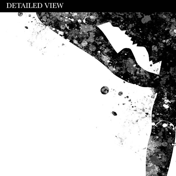 Ballerina Black and White Watercolour Print - Genefy Art