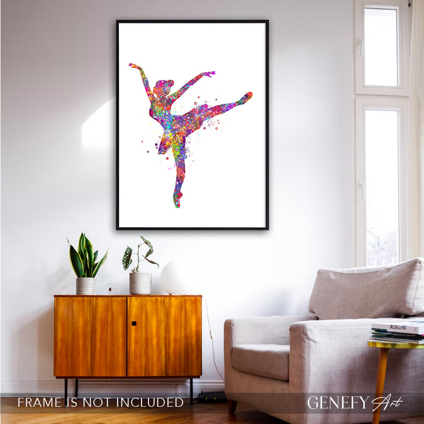 Ballerina Watercolour Print