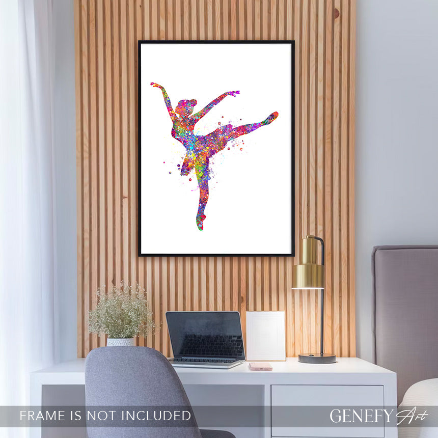 Ballerina Watercolour Print