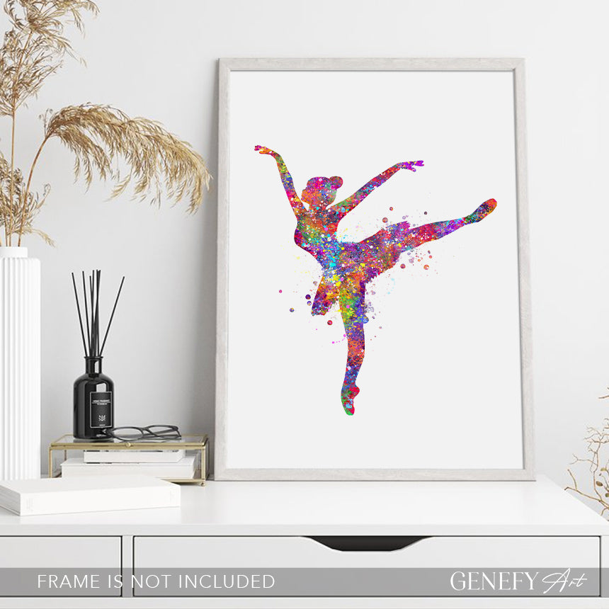 Ballerina Watercolour Print