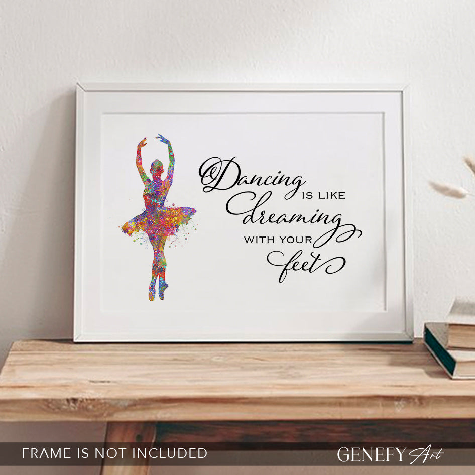 Dancing Watercolour Print - Genefy Art