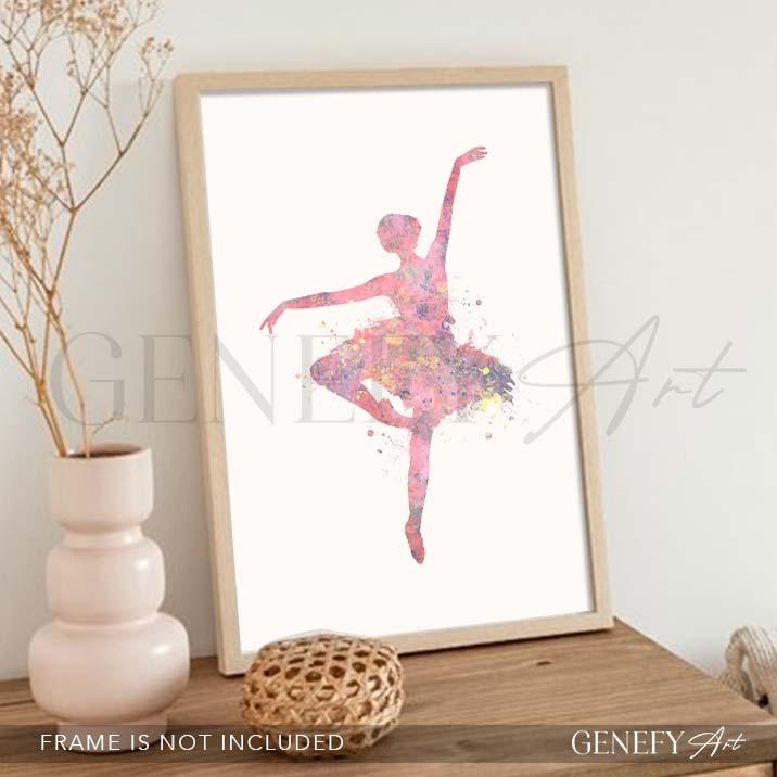 Ballerina Watercolour Print - Genefy Art