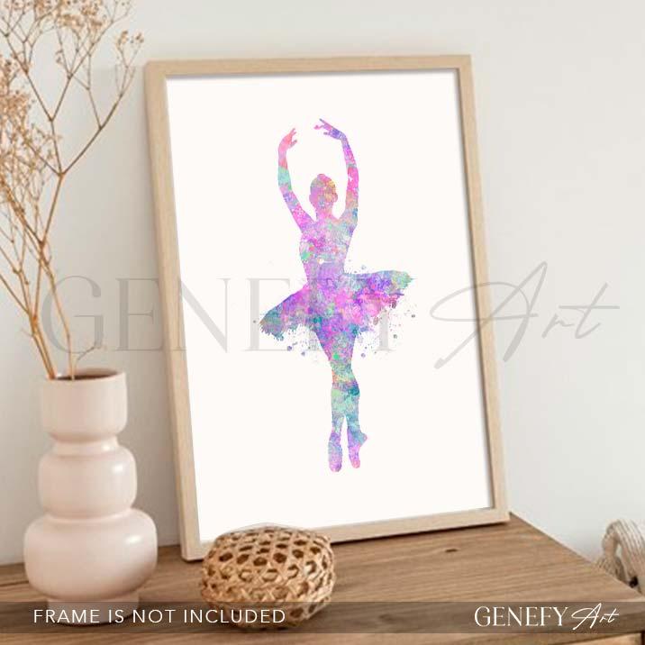 Ballerina Watercolour Print - Genefy Art